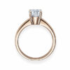 Verlobungsring Diamant Lupenrein, River 4-er Krappe gerade
