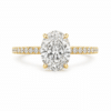 Michelle Ovaler Diamant Verlobungsring
