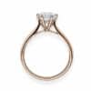 Verlobungsring Diamant Lupenrein, River 6-er Krappe gerade