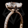 Verlobungsring mit Ovalem Diamant
