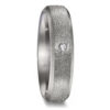 Tantal Trauringe mit strukturierter Oberfläche und Diamant