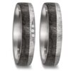 Tantal Trauringe mit Carbon und Diamant