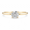 Verlobungsring in 750/- Gelbgold mit Labor Diamanten