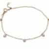 Armband in Rotgold (18 kt) mit 5 Brillanten in einer Zargenfassung (0,41ct. tw/si)