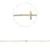 Kreuz-Armband mit Brillanten – 18 Karat Gelbgold