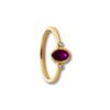 Ring Rubin und Brillant 0.02ct Gelbgold