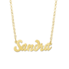 goldene Namenskette Collier Anhänger Geschenk Schmuck
