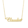 goldene Namenskette Collier Anhänger Geschenk Schmuck