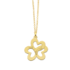 Goldene dreifache Herzkette mit Namen Gelbgold