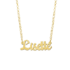 goldene Namenskette Collier Anhänger Geschenk