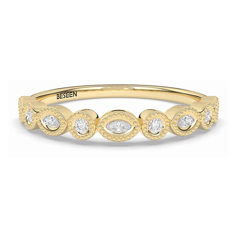 Simple ring with 5 Marquise diamonds with 3.00* 1.50mm, and 4 Round with 1.5mm, D colour and VVS clarity 1 Simple ring with 5 Marquise diamonds with 3.00* 1.50mm, and 4 Round with 1.5mm, D colour and VVS clarity