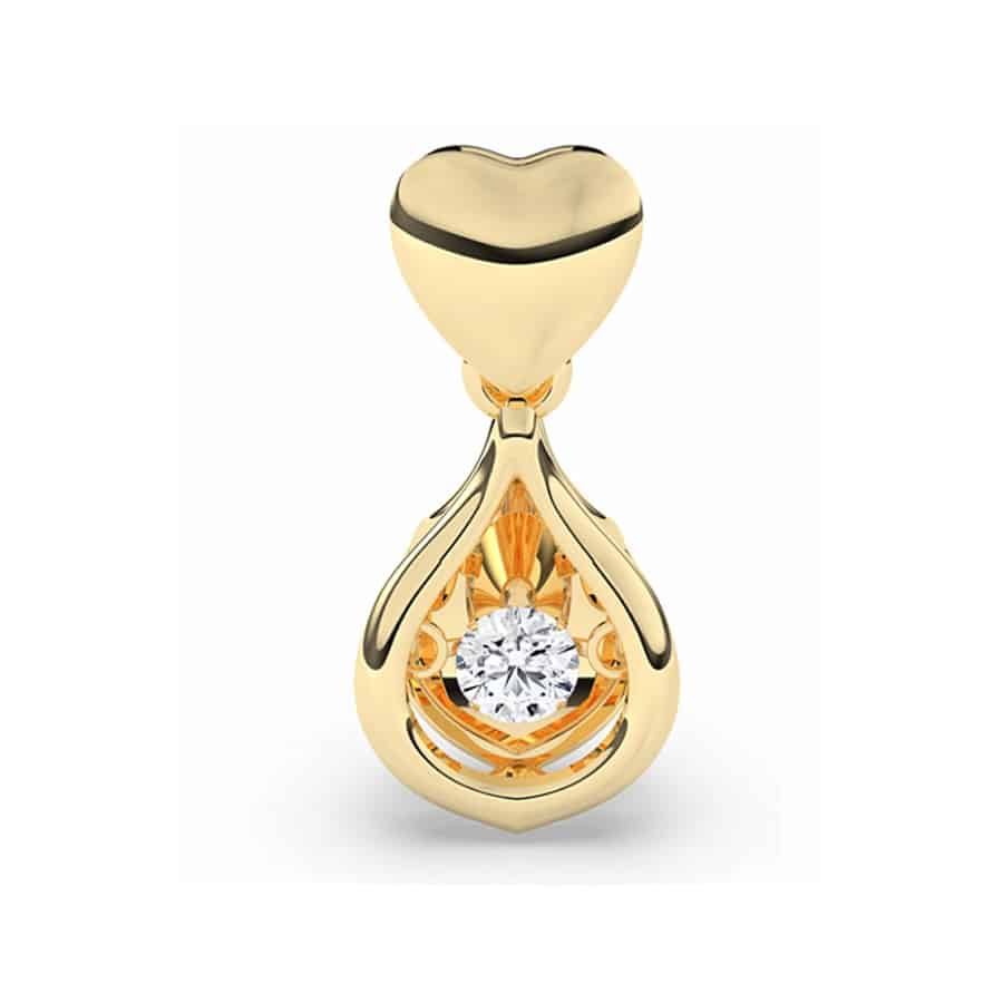 Wunderschöner Anhänger mit rundem Mittelstein mit 0,15 Karat 1 Wunderschöner Anhänger mit rundem Mittelstein mit 0,15 Karat