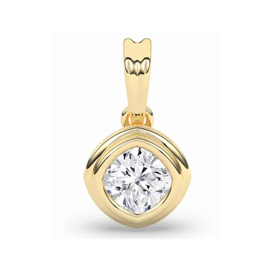 Wunderschöner Anhänger mit rundem Mittelstein mit 0,30 Karat D, E-Farbe 1 Wunderschöner Anhänger mit rundem Mittelstein mit 0,30 Karat D, E-Farbe