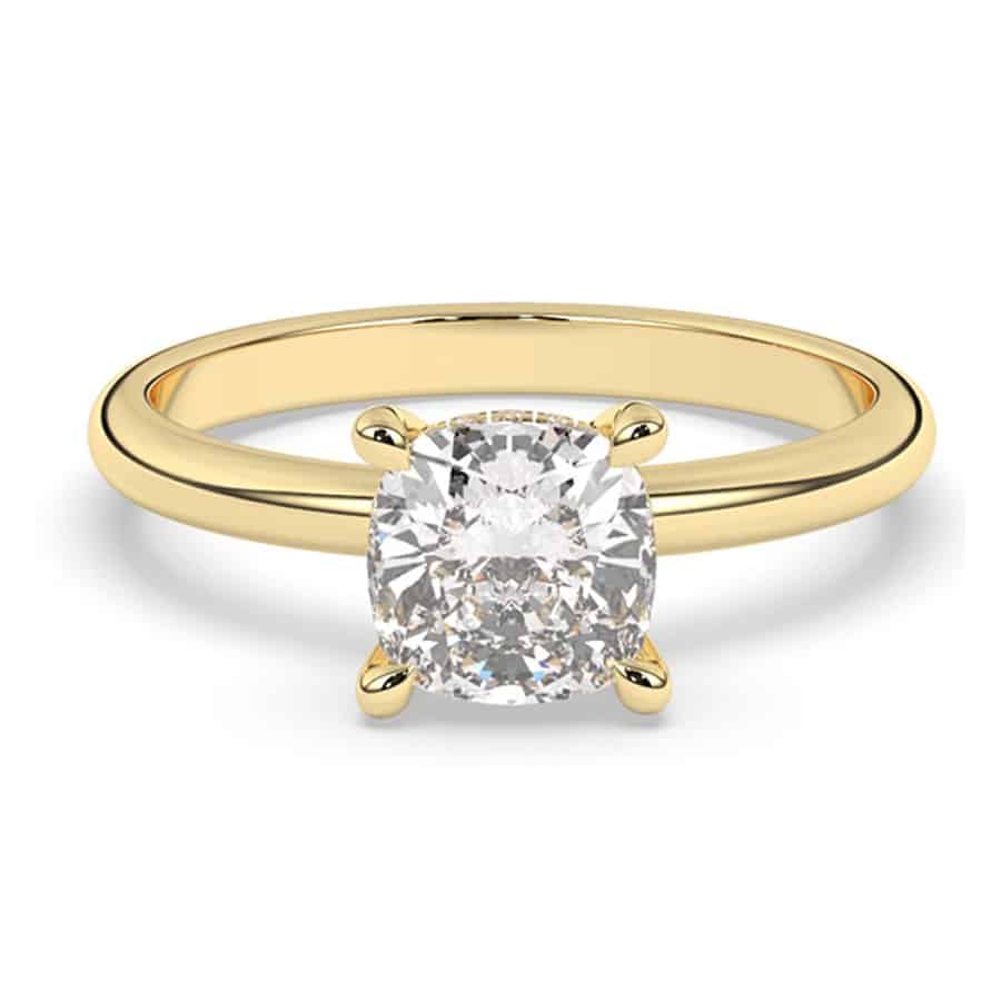 Ring mit 2,00 Karat Kissen D, E Farbe VVS Reinheit. IGI zertifiziert 1 Ring mit 2,00 Karat Kissen D, E Farbe VVS Reinheit. IGI zertifiziert