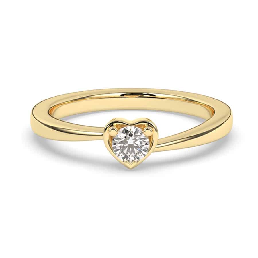 Solitärring mit 0,25 Karat rund D, E Farbe VVS Reinheit 1 Solitärring mit 0,25 Karat rund D, E Farbe VVS Reinheit