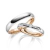Trauringe schmales Design mit vielen Steinen