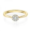 Verlobungsring exklusives Design Gelbgold