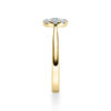 Verlobungsring exklusives Design Gelbgold