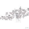 Haarkamm silber weißgold zirkonia besatz floral