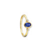 Ring Brillant 0,02ct Safir Gelbgold
