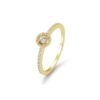 Damenring Pavé – Gelb und Rotgold – Diamanten 4105800