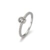 Damenring Pavé – Platin und Weißgold – Diamanten 4105801