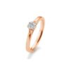 Damenring Flower – Gelb und Rotgold – Diamanten 4105716