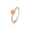 Damenring Pavé – Gelb und Rotgold – Diamanten 4105800