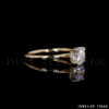 Verlobungsring in 750/- Gelbgold mit Labor Diamanten