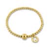 Armband Kugel mit Kleeblatt