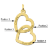 Anhänger Collier Kette gold Familie Gravur Geschenk
