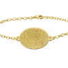 Fingerabdruck Armband personalisiert gold silber herz rechteck rund