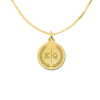 Kette mit Initialen aus Gold Anhänger personalisiert Buchstabe