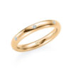 Memoire Verlobungsring 7 Brillanten in Gold und Platin 0,5 karat