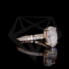 Verlobungsring mit Ovalem Diamant