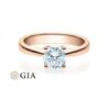 Verlobungsring Diamant Lupenrein, River 4-er Krappe gerade